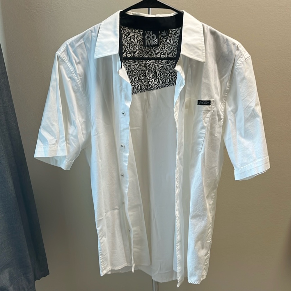 Volcom - White Button Up Shirt - image 1